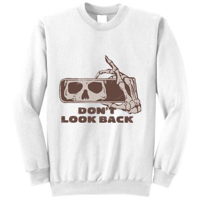 DonT Look Back Skeleton Car Mirror Transparent Sweatshirt