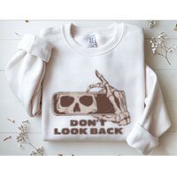 DonT Look Back Skeleton Car Mirror Transparent Sweatshirt