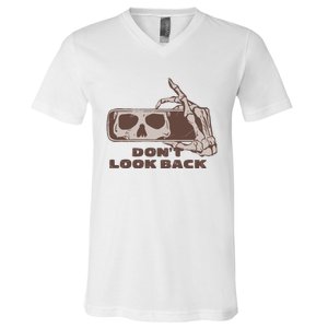 DonT Look Back Skeleton Car Mirror Transparent V-Neck T-Shirt