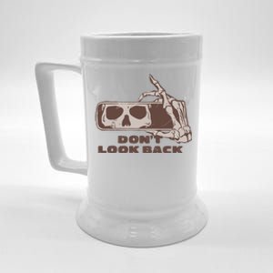 DonT Look Back Skeleton Car Mirror Transparent Beer Stein