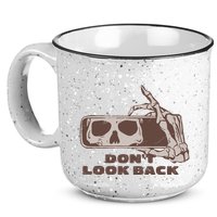 DonT Look Back Skeleton Car Mirror Transparent 15oz Campfire Ceramic Mug