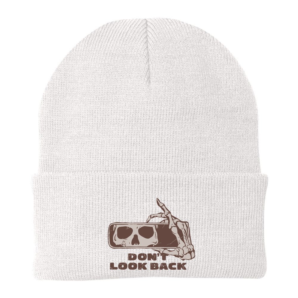 DonT Look Back Skeleton Car Mirror Transparent Beanie
