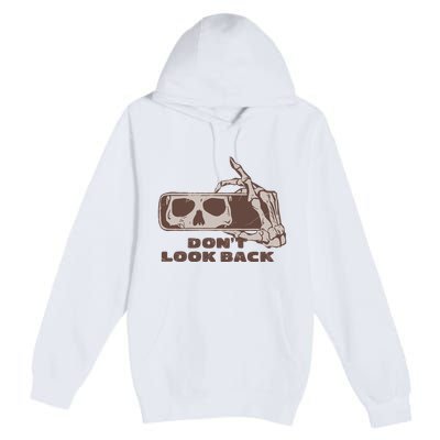 DonT Look Back Skeleton Car Mirror Transparent Premium Pullover Hoodie