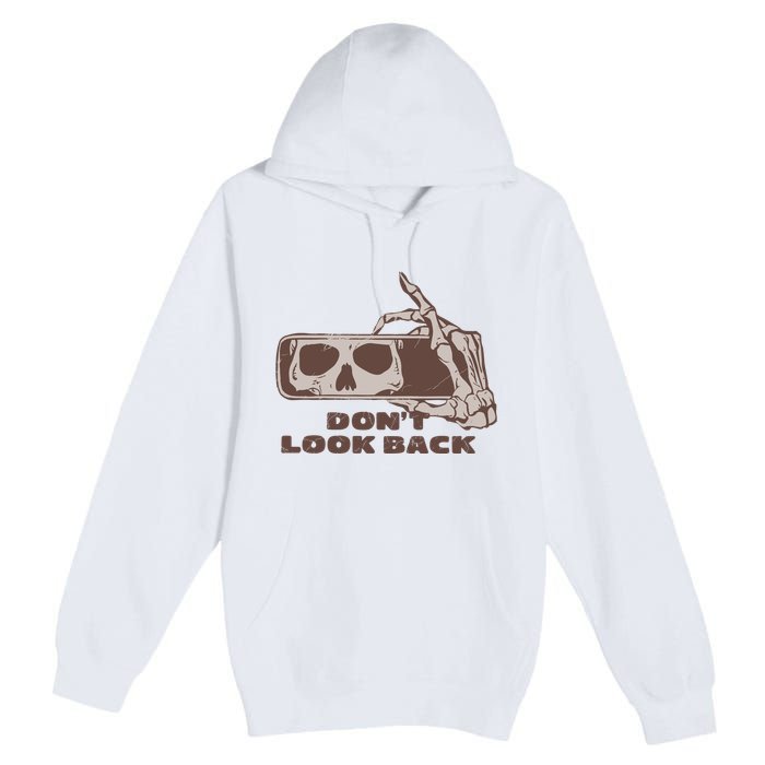 DonT Look Back Skeleton Car Mirror Transparent Premium Pullover Hoodie