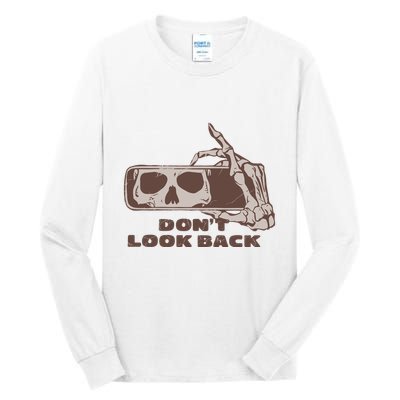 DonT Look Back Skeleton Car Mirror Transparent Tall Long Sleeve T-Shirt