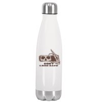 DonT Look Back Skeleton Car Mirror Transparent Stainless Steel Insulated Water Bottle