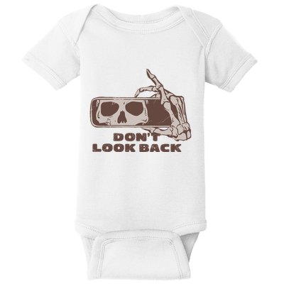 DonT Look Back Skeleton Car Mirror Transparent Baby Bodysuit