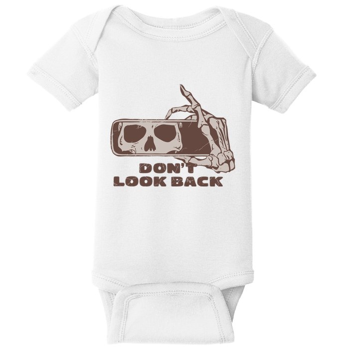DonT Look Back Skeleton Car Mirror Transparent Baby Bodysuit