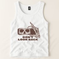 DonT Look Back Skeleton Car Mirror Transparent Tank Top