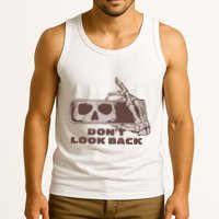 DonT Look Back Skeleton Car Mirror Transparent Tank Top