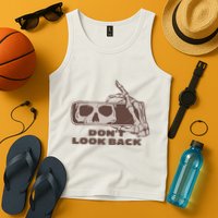 DonT Look Back Skeleton Car Mirror Transparent Tank Top