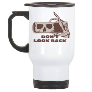 DonT Look Back Skeleton Car Mirror Transparent Stainless Steel Travel Mug