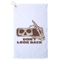 DonT Look Back Skeleton Car Mirror Transparent Golf Towel