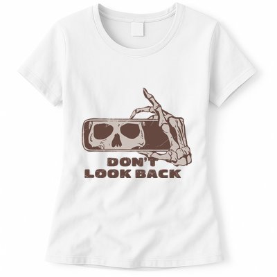 DonT Look Back Skeleton Car Mirror Transparent Womens T-Shirt