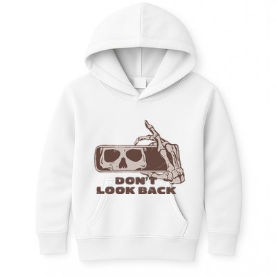 DonT Look Back Skeleton Car Mirror Transparent Kids Hoodie