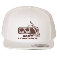 DonT Look Back Skeleton Car Mirror Transparent Wool Snapback Cap