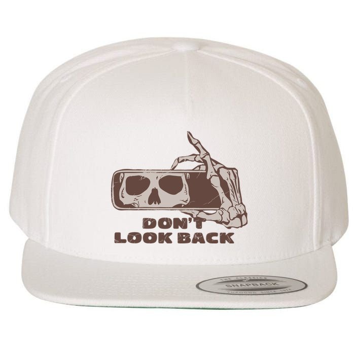 DonT Look Back Skeleton Car Mirror Transparent Wool Snapback Cap