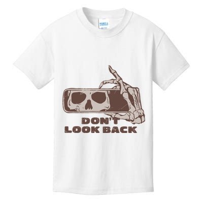 DonT Look Back Skeleton Car Mirror Transparent Kids T-Shirt