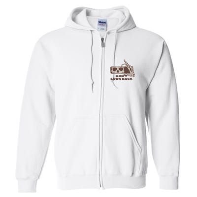 DonT Look Back Skeleton Car Mirror Transparent Full Zip Hoodie