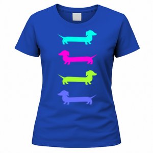 Doxie Lover Brightly Colored Dachshunds Gift Women's T-Shirt