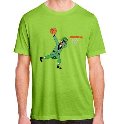 Dab Leprechaun Basketball Gift St Patricks Day Tee Gift Adult ChromaSoft Performance T-Shirt