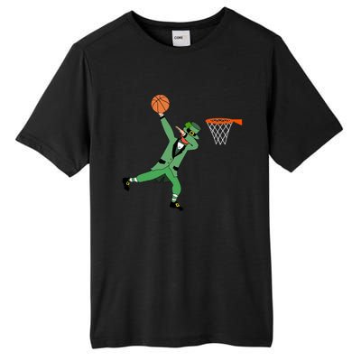 Dab Leprechaun Basketball Gift St Patricks Day Tee Gift Tall Fusion ChromaSoft Performance T-Shirt