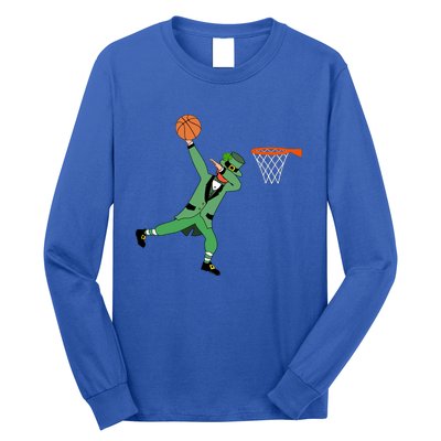 Dab Leprechaun Basketball Gift St Patricks Day Tee Gift Long Sleeve Shirt