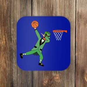 Dab Leprechaun Basketball Gift St Patricks Day Tee Gift Coaster