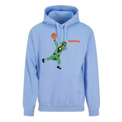 Dab Leprechaun Basketball Gift St Patricks Day Tee Gift Unisex Surf Hoodie