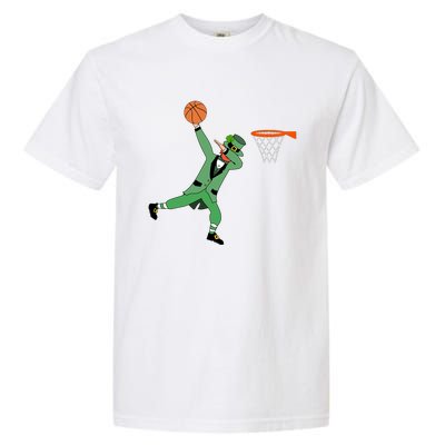 Dab Leprechaun Basketball Gift St Patricks Day Tee Gift Garment-Dyed Heavyweight T-Shirt