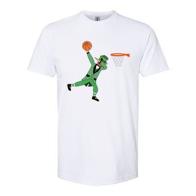 Dab Leprechaun Basketball Gift St Patricks Day Tee Gift Softstyle CVC T-Shirt