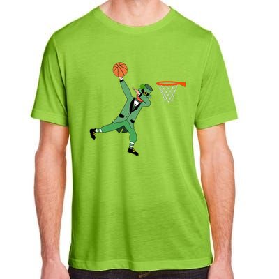 Dabbing Leprechaun Basketball Cute Gift St Patricks Day Tee Cute Gift Adult ChromaSoft Performance T-Shirt