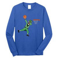 Dabbing Leprechaun Basketball Cute Gift St Patricks Day Tee Cute Gift Long Sleeve Shirt