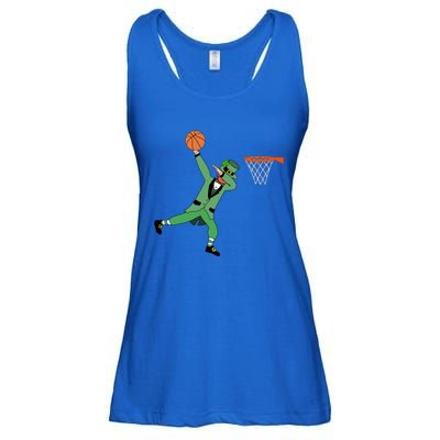 Dabbing Leprechaun Basketball Cute Gift St Patricks Day Tee Cute Gift Ladies Essential Flowy Tank