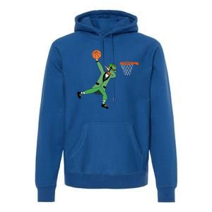 Dabbing Leprechaun Basketball Cute Gift St Patricks Day Tee Cute Gift Premium Hoodie