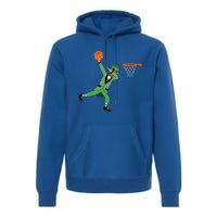 Dabbing Leprechaun Basketball Cute Gift St Patricks Day Tee Cute Gift Premium Hoodie