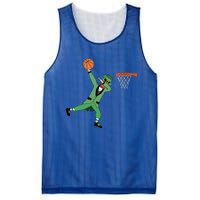 Dabbing Leprechaun Basketball Cute Gift St Patricks Day Tee Cute Gift Mesh Reversible Basketball Jersey Tank