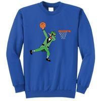 Dabbing Leprechaun Basketball Cute Gift St Patricks Day Tee Cute Gift Tall Sweatshirt