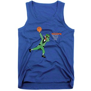 Dabbing Leprechaun Basketball Cute Gift St Patricks Day Tee Cute Gift Tank Top