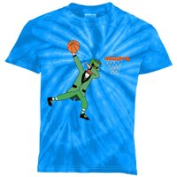 Dabbing Leprechaun Basketball Cute Gift St Patricks Day Tee Cute Gift Kids Tie-Dye T-Shirt