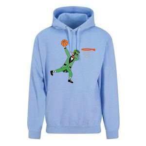 Dabbing Leprechaun Basketball Cute Gift St Patricks Day Tee Cute Gift Unisex Surf Hoodie