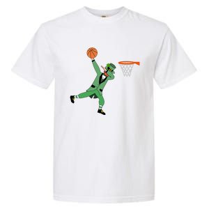 Dabbing Leprechaun Basketball Cute Gift St Patricks Day Tee Cute Gift Garment-Dyed Heavyweight T-Shirt