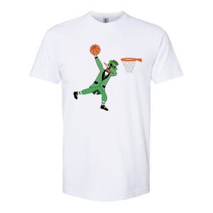 Dabbing Leprechaun Basketball Cute Gift St Patricks Day Tee Cute Gift Softstyle CVC T-Shirt