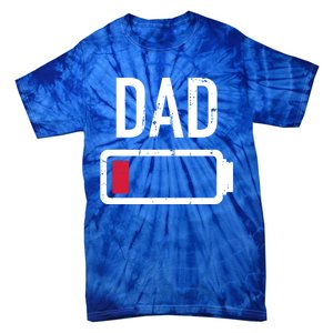 Dad Low Battery Gift For Father's Day Cool Gift Tie-Dye T-Shirt