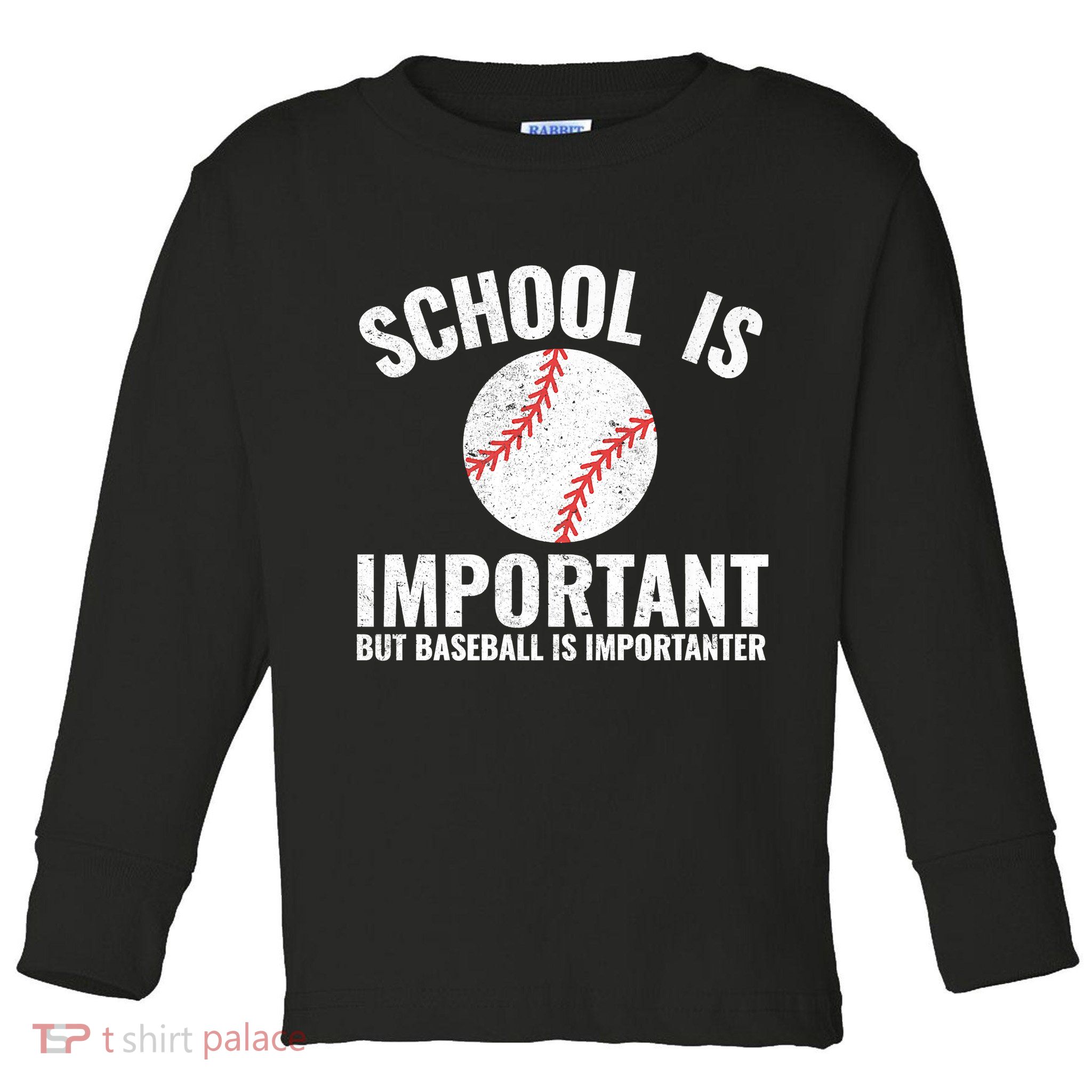 Dallas Lions Baseball School Is Important Toddler Long Sleeve Shirt