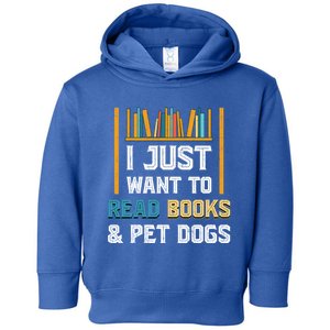 Dog Lover Bookworm Librarian Dog Owner Funny Book Reading Gift Toddler Hoodie