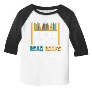 Dog Lover Bookworm Librarian Dog Owner Funny Book Reading Gift Toddler Fine Jersey T-Shirt