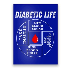 Diabetic Life Cycle Diabetes Support Awareness Poster