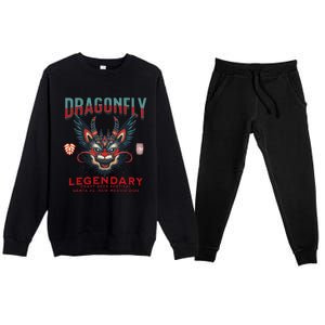 Dragonfly Legendary Craft Beer Festival Santa Fe New Mexico Premium Crewneck Sweatsuit Set