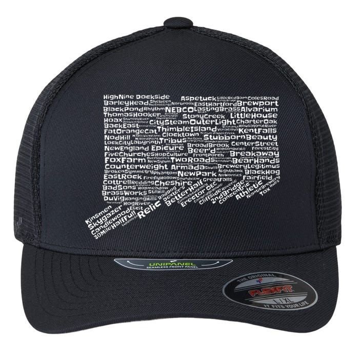 Drink Local Connecticut Breweries Flexfit Unipanel Trucker Cap